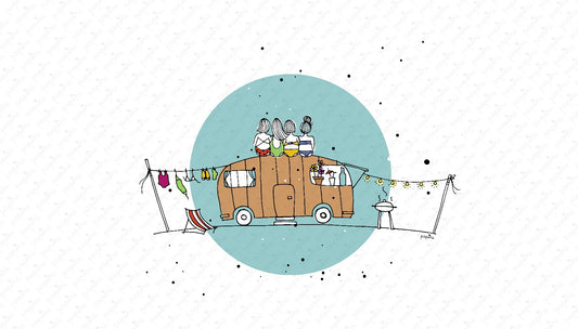 Series - 'Summer Is' - Camper - Horizontal