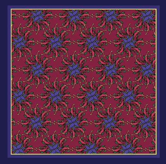 Foulard in seta Linea 'Carte'- Giullare a corte