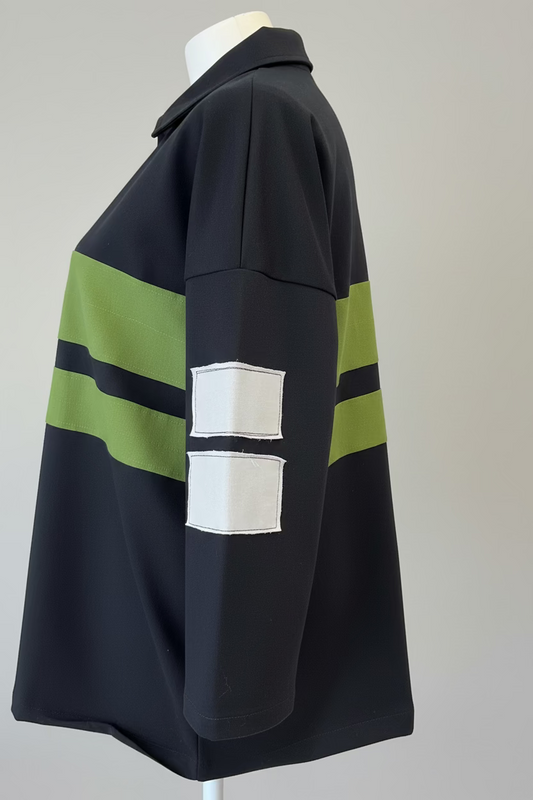 Maglia manica 3/4 (Z2)- righe verdi