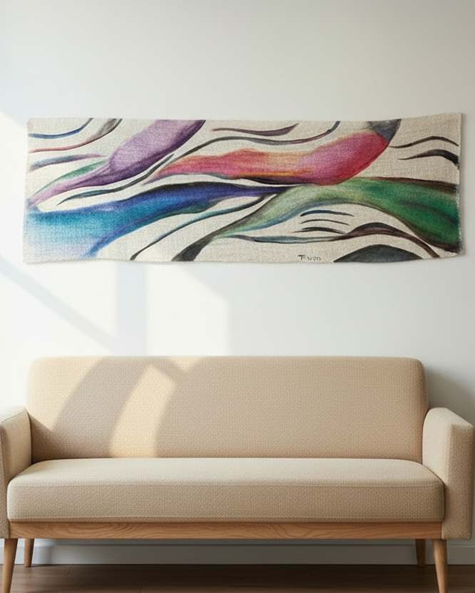 Hand-Painted Runner
