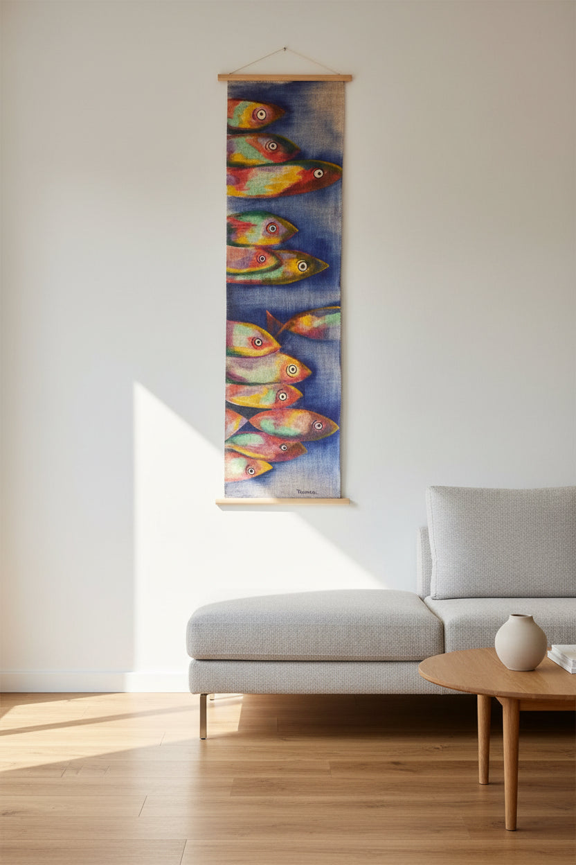 Hand-painted runner