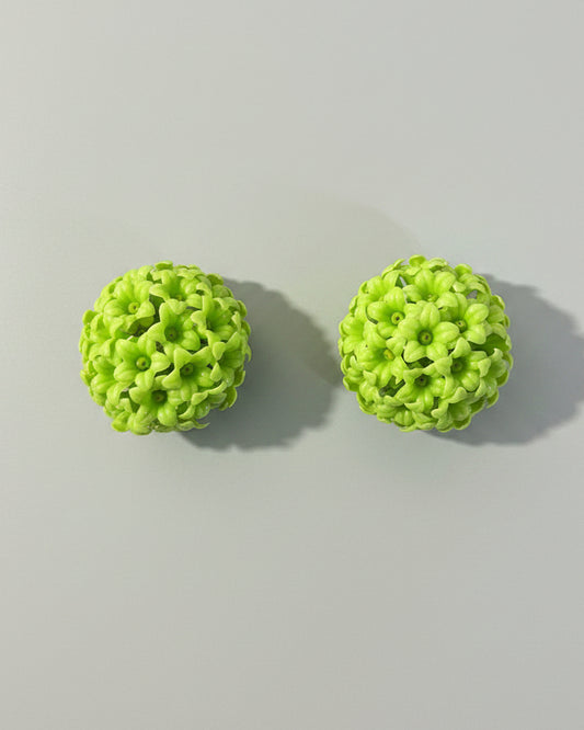 Orecchino vintage verde lime