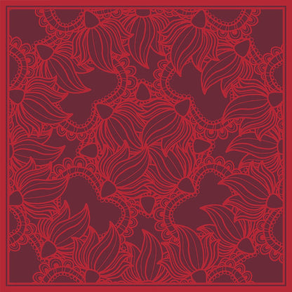 Silk scarf 'A-MORS RED' line