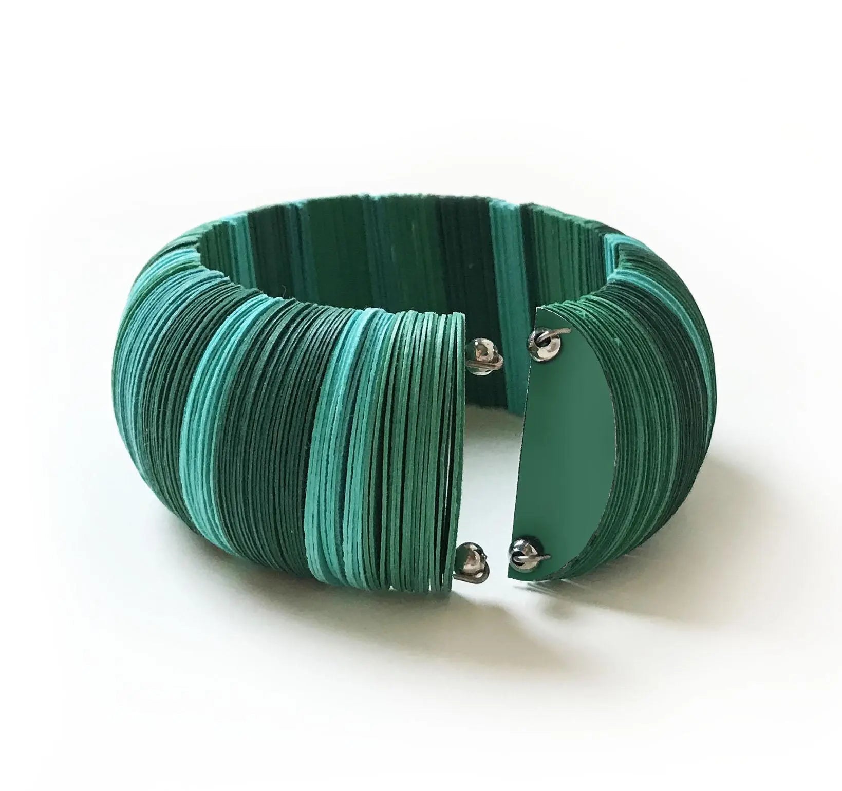 Bracciale verde a cerchio-verde