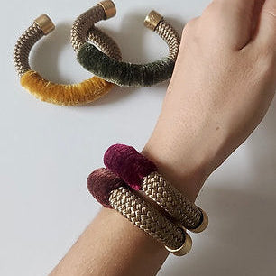 Bracciale manetta Velluto