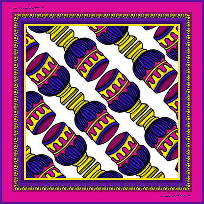 Foulard in seta Linea 'Carte'- Coppe