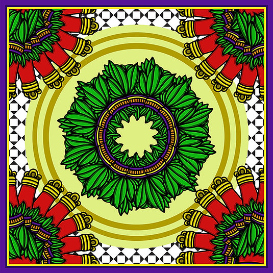 Silk scarf 'Carte' line - Cunzari