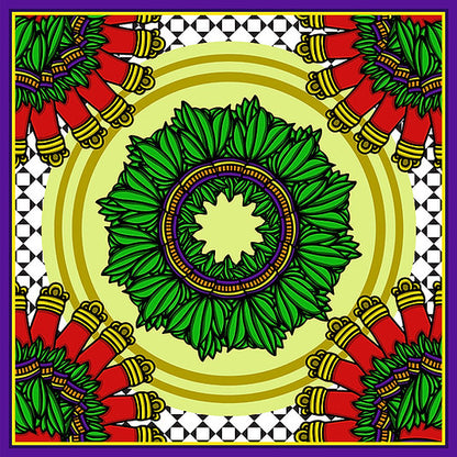 Silk scarf 'Carte' line - Cunzari