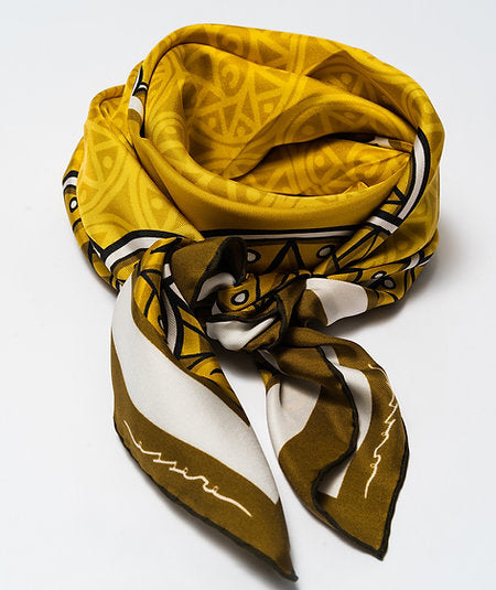 Foulard in seta Linea 'Carte'- Denari
