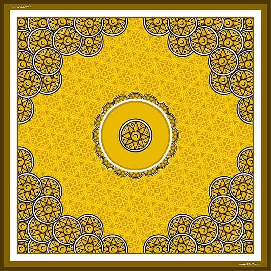 Foulard in seta Linea 'Carte'- Denari