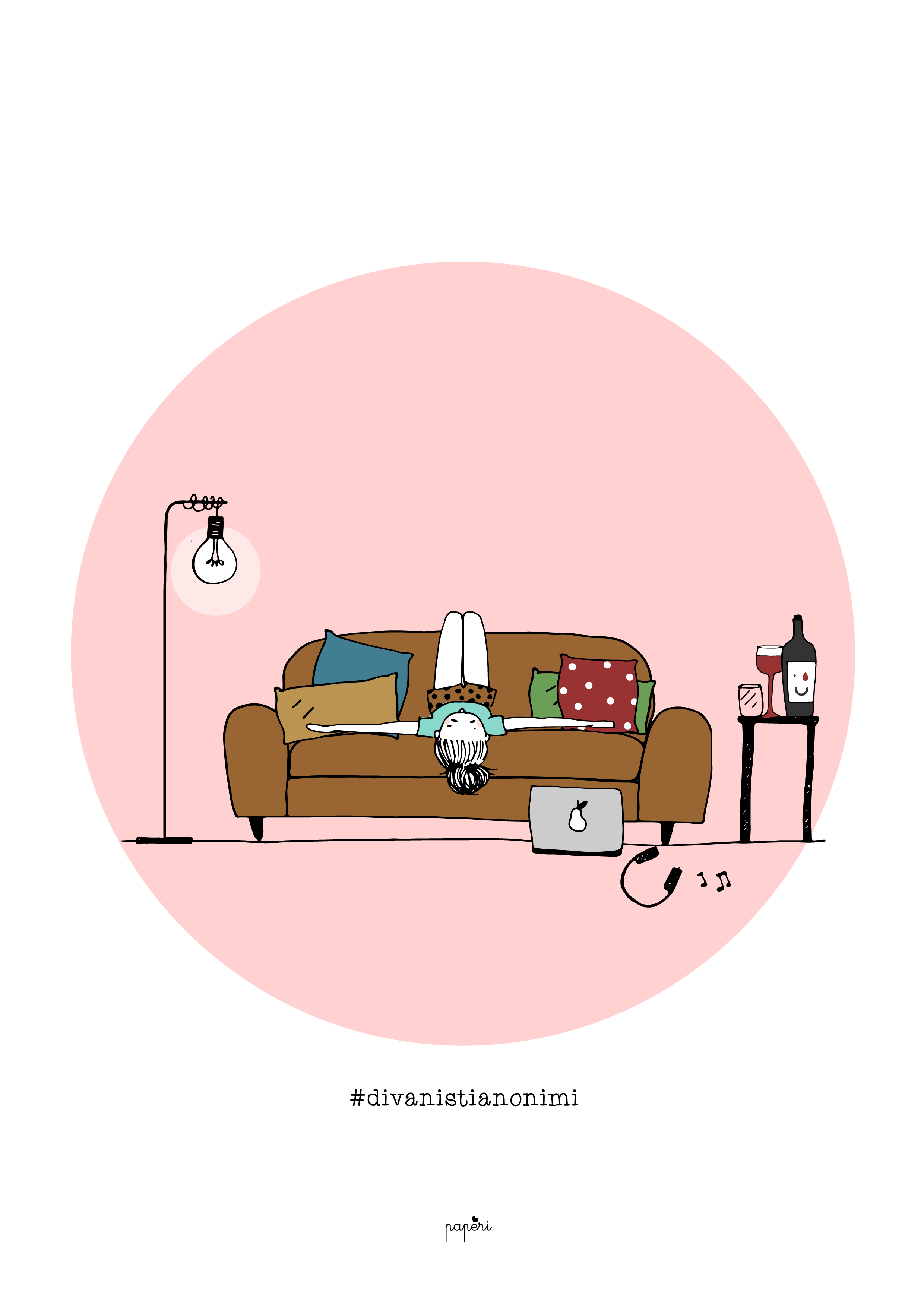 Serie - 'Divanisti Anonimi'- Lei - Rosa