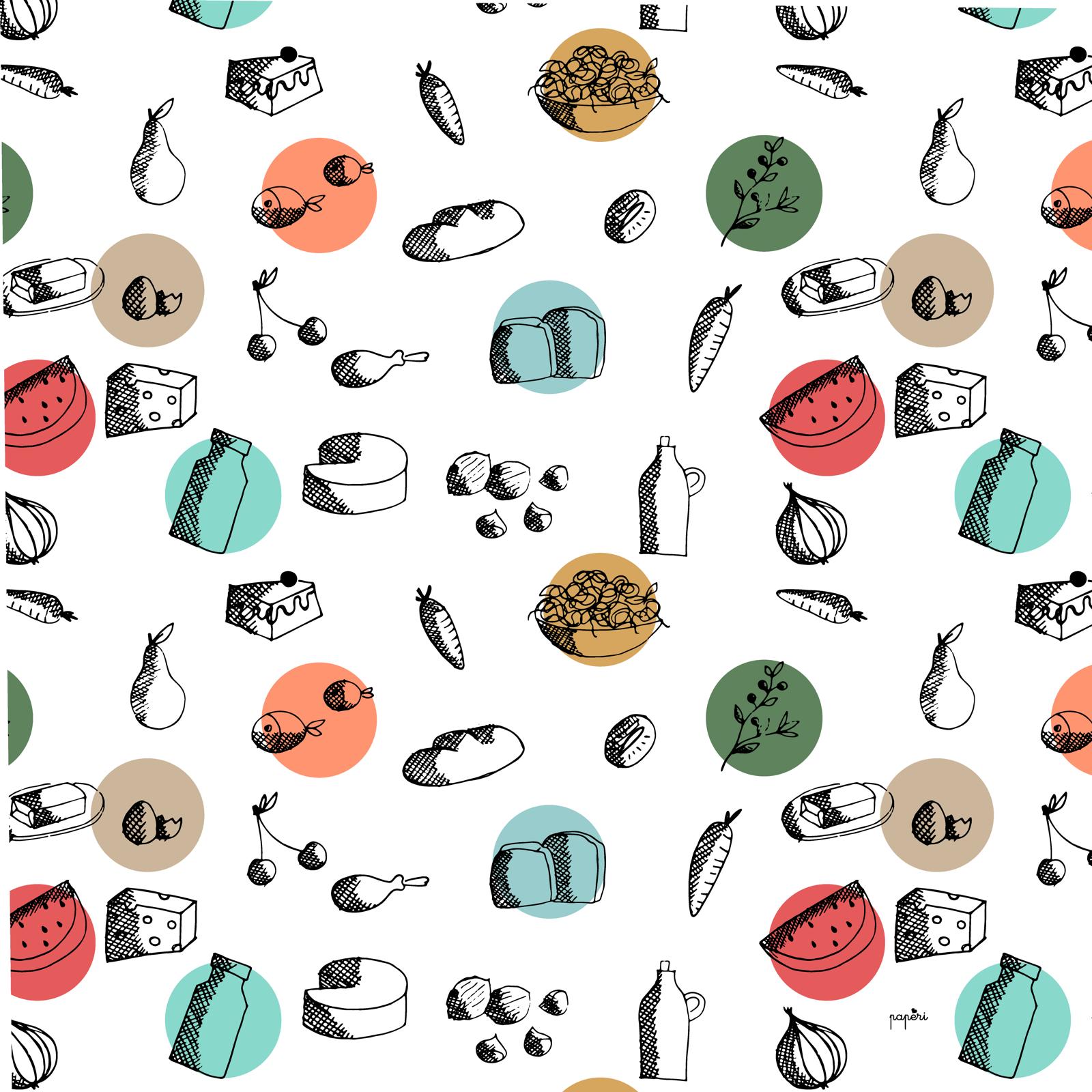 Tovaglietta Serie - 'Food'