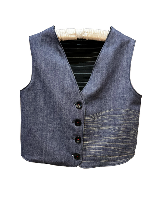 Gilet tessuto