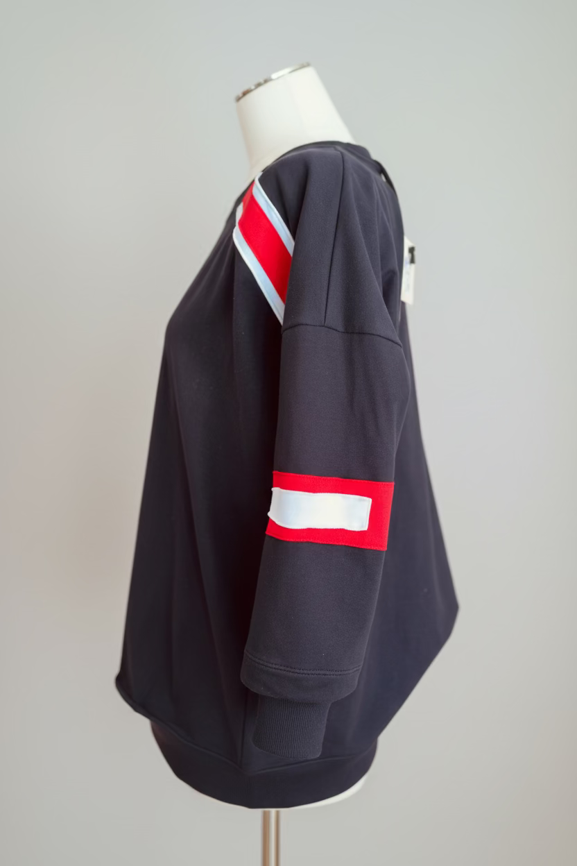Maglia manica 3/4 (Z2)- spalle rigate