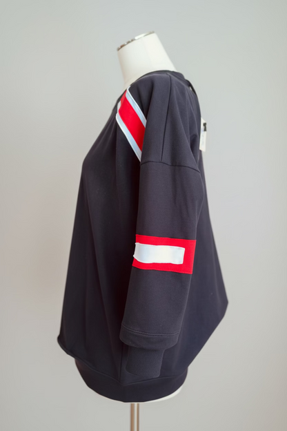 Maglia manica 3/4 (Z2)- spalle rigate