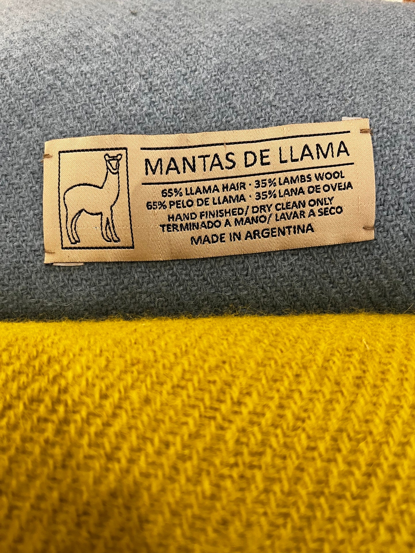 Plaid in lana di Lama monocolore
