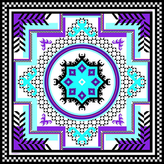 Foulard in seta 'Incontro'