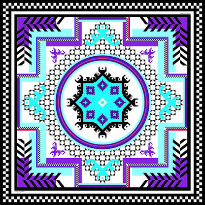 Foulard in seta 'Incontro'