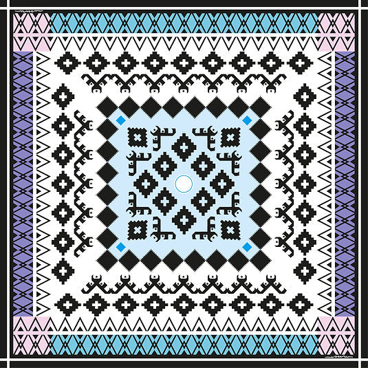Foulard in seta linea Telaio - 'MYAYA'
