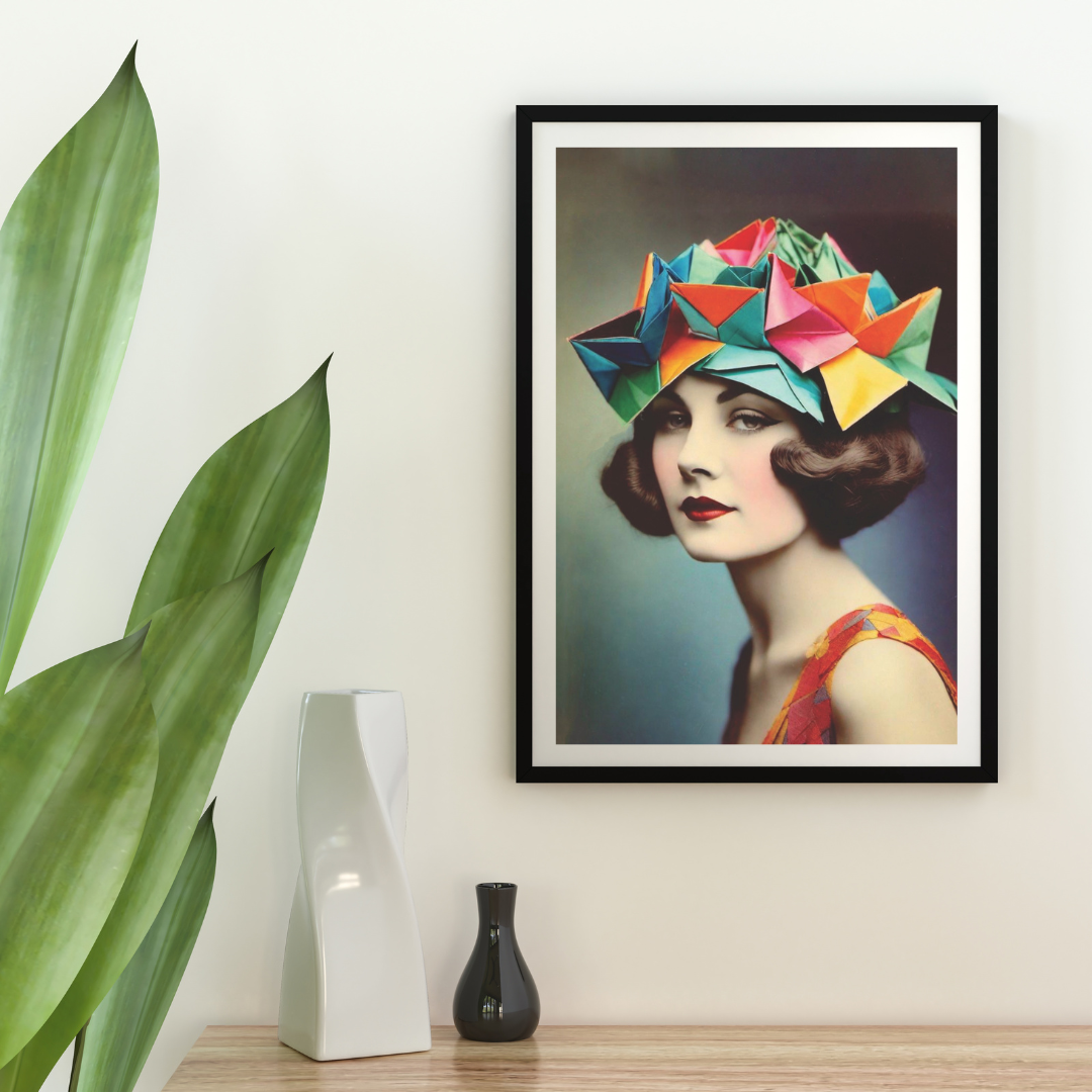 Quadro 'Origami Bonnie' 40x45
