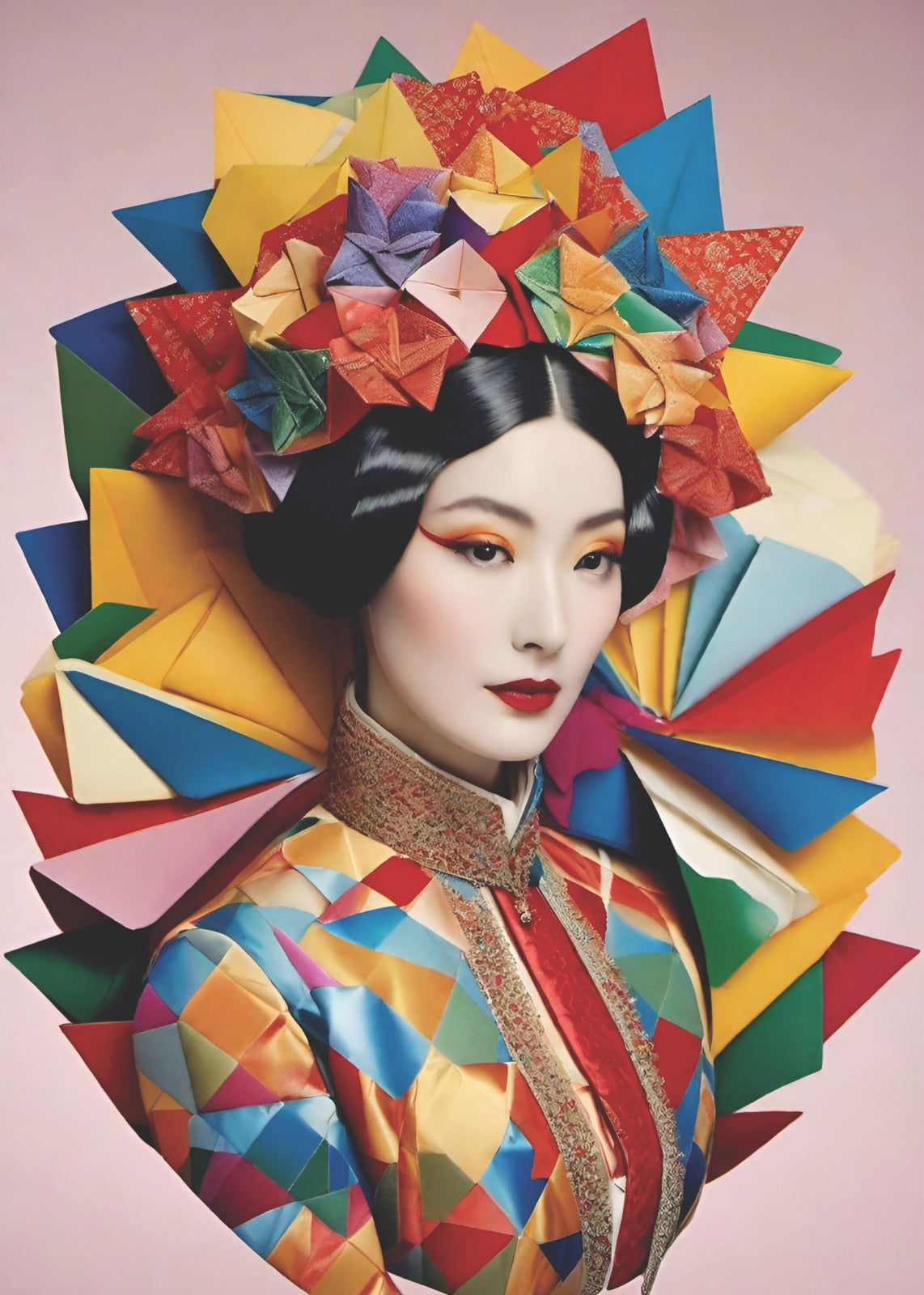 Quadro 'Origami Chan' 50x70