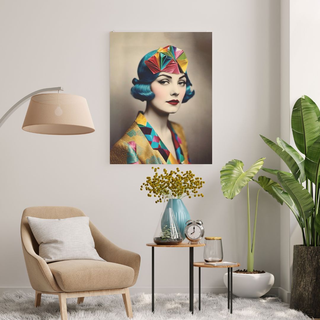 Quadro 'Origami Charleston' 40x45