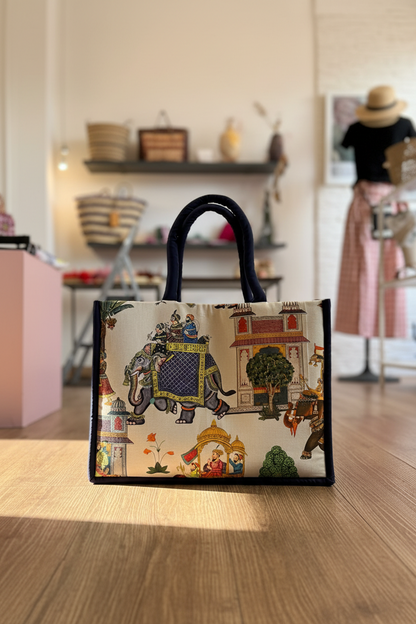 Borsa in tessuto 'Poppy' Large