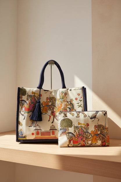Borsa in tessuto 'Poppy' Large
