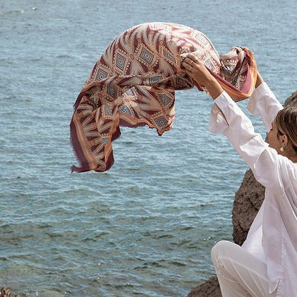 Cashmere shawl from the Telaio line - 'Rifugio'