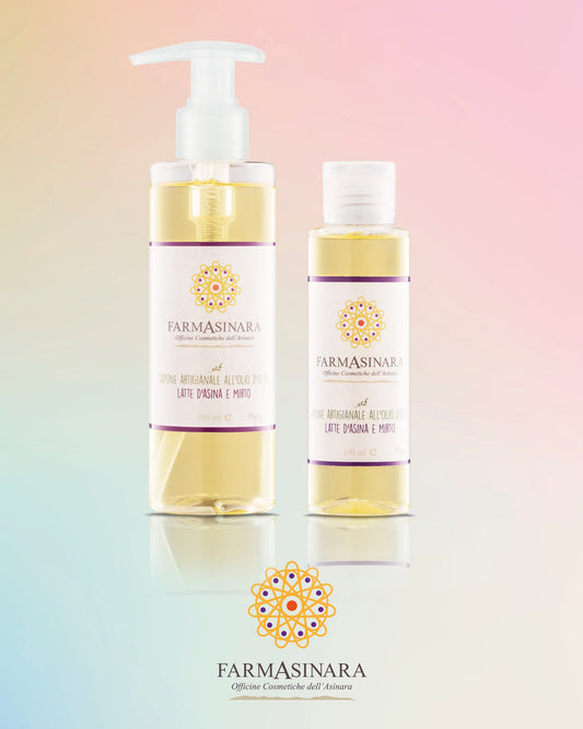 Sapone liquido Olio di Oliva e Latte d'Asina- Mirto