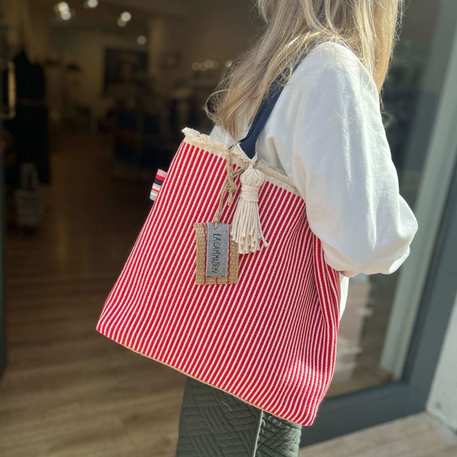 Shopper in tessuto modello 'Castello'