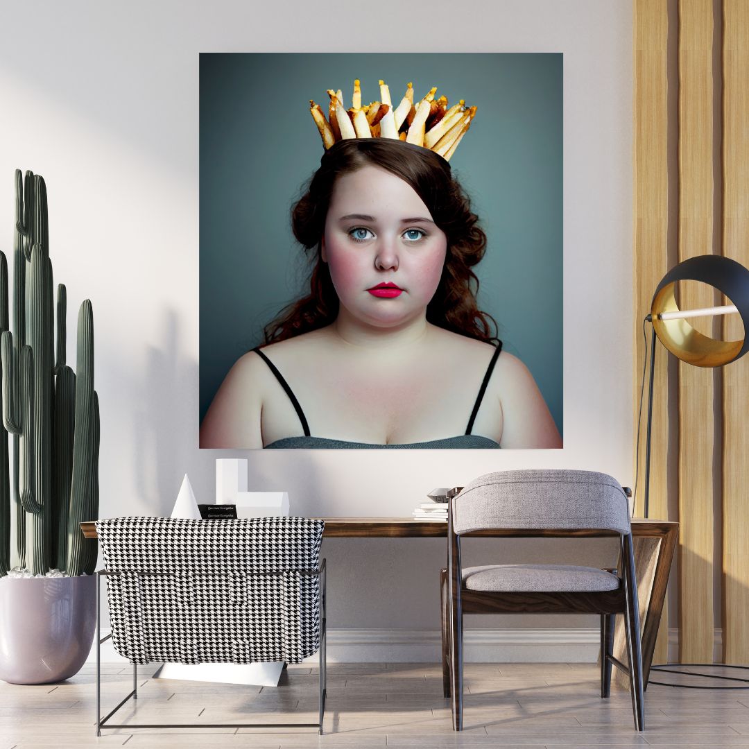 Quadro ' The French Fries Queen'