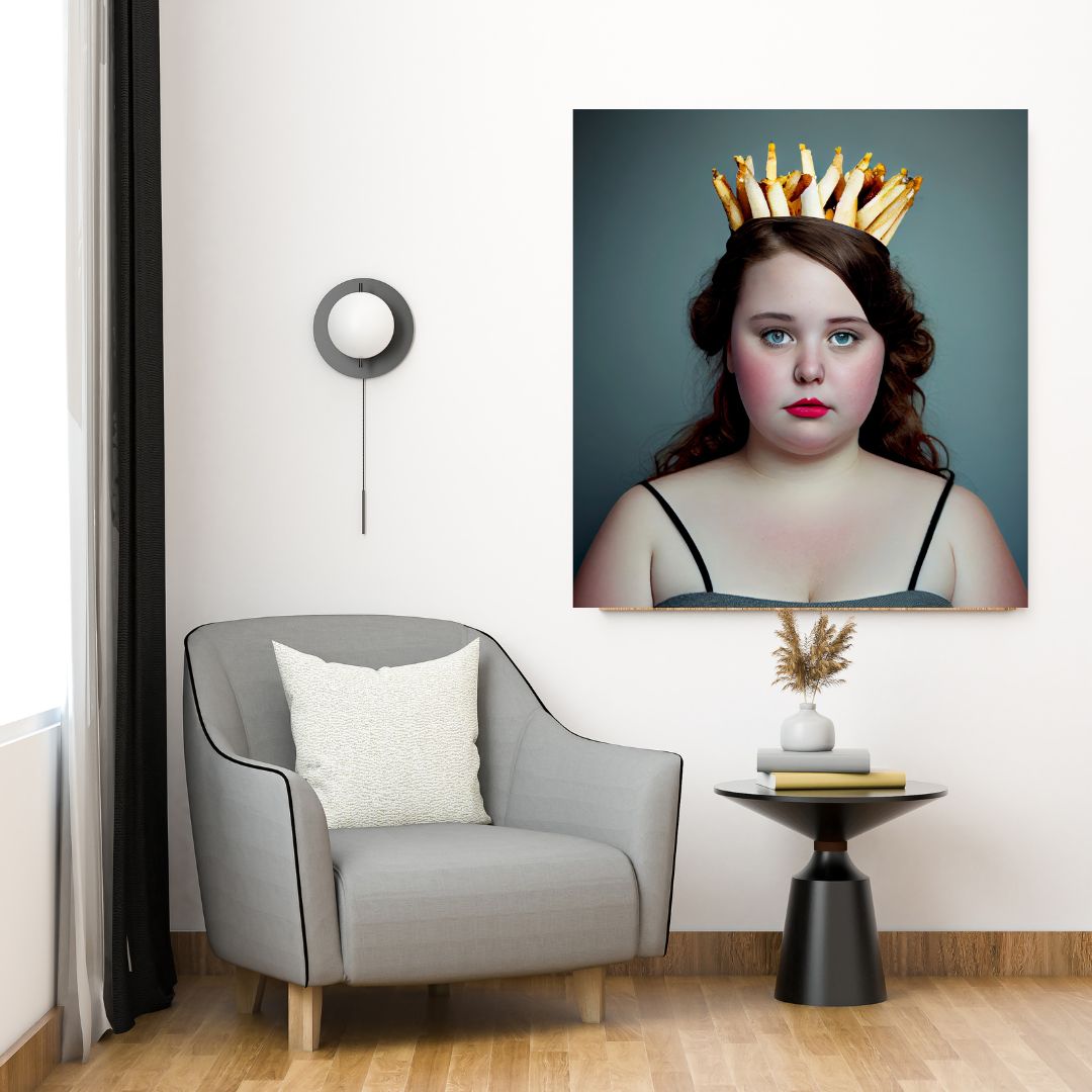 Quadro ' The French Fries Queen'