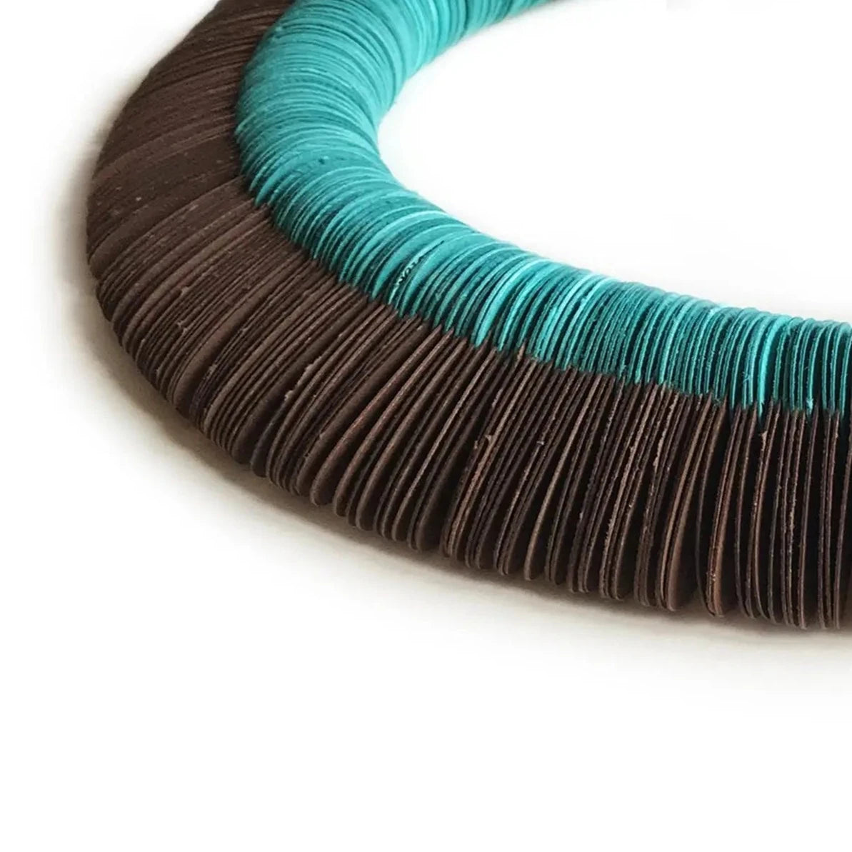 Collana girocollo Marrone e Turchese
