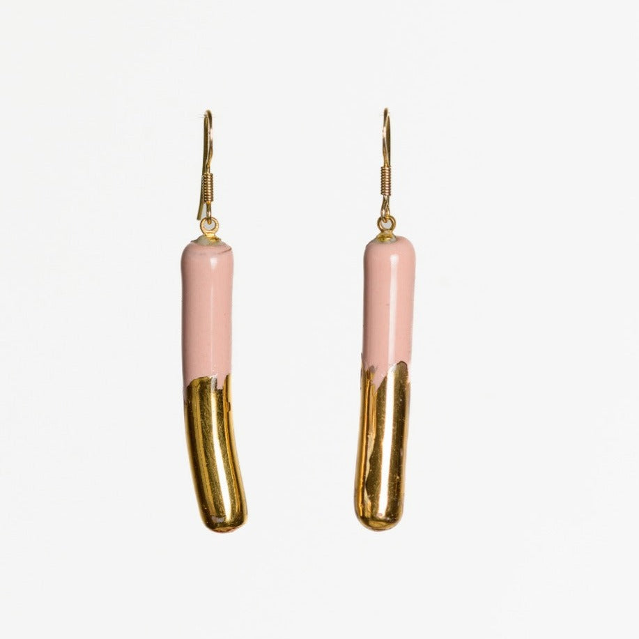 Orecchini a cilindro Rosa