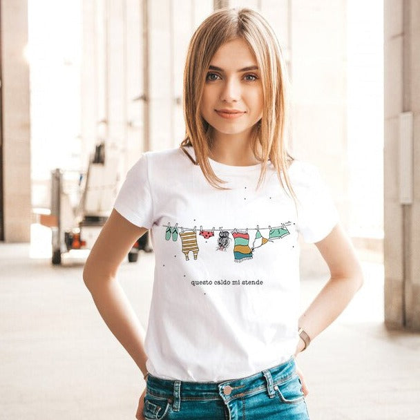 Tshirt- 'Summer is' - Questo caldo mi stende