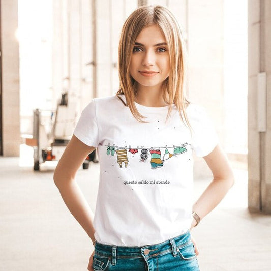 Tshirt- 'Summer is' - Questo caldo mi stende