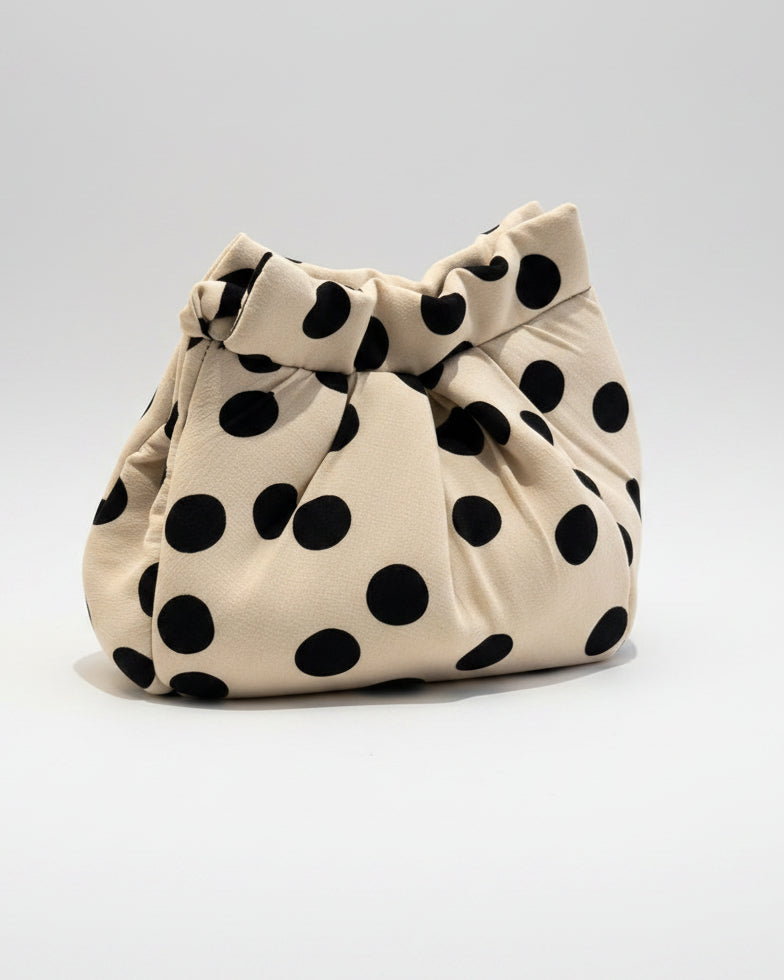 Borsa tracolla  'Bignè' medium a pois