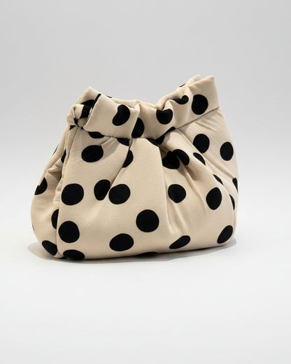 Borsa tracolla  'Bignè' medium a pois