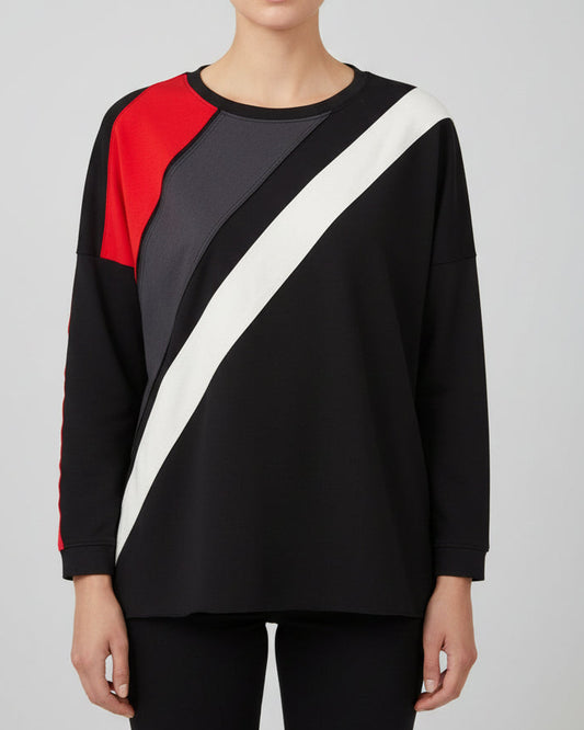 Maglia manica 3/4 (Z2) - Diagonali Colorate
