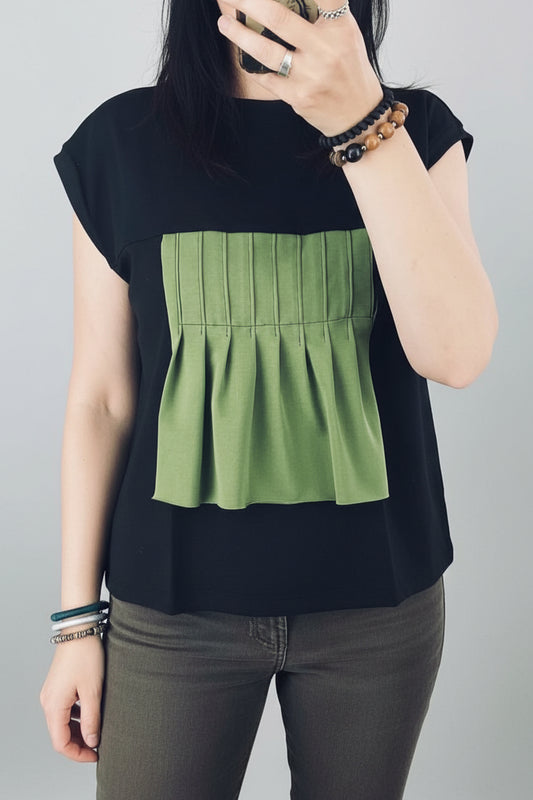Maglia canotta Z1 - Plissè Verde