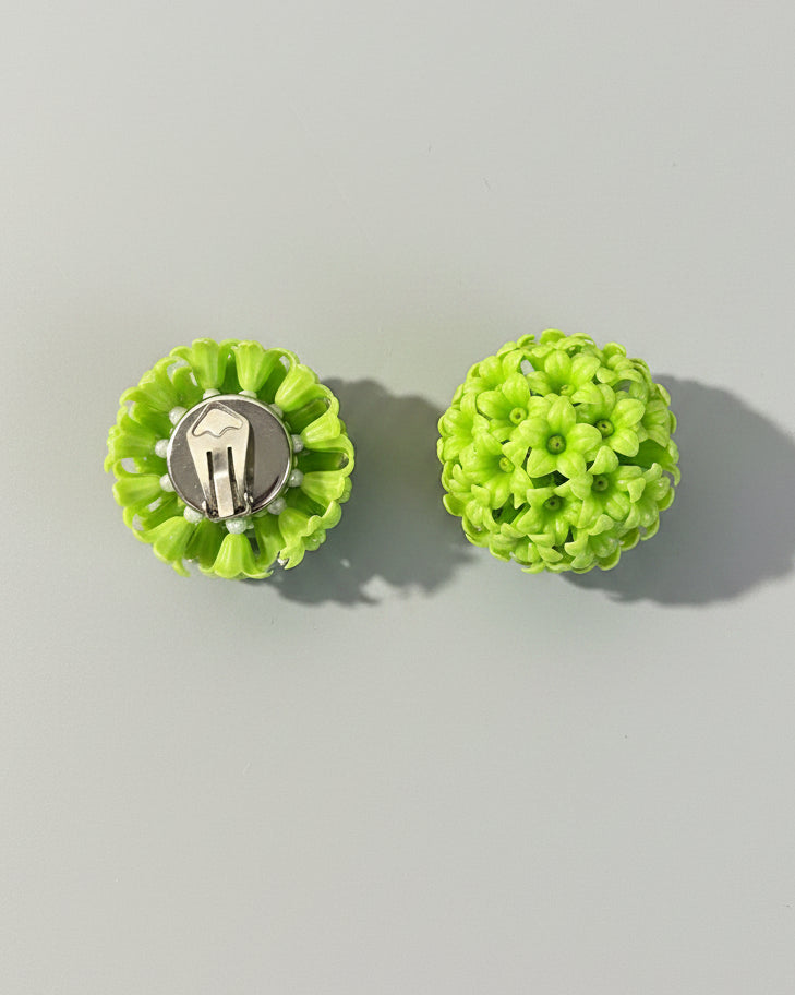 Orecchino vintage verde lime