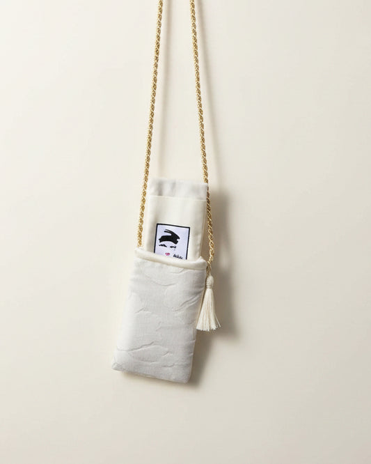 Porta cellulare damasco bianco
