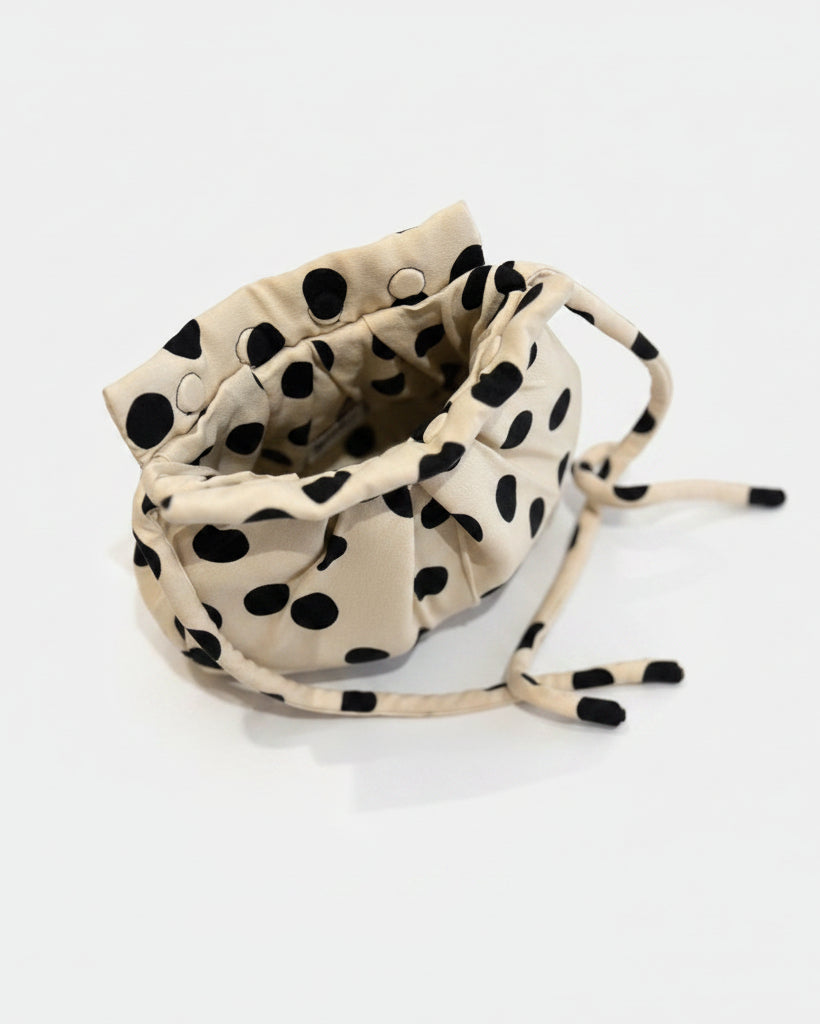 Borsa tracolla  'Bignè' medium a pois