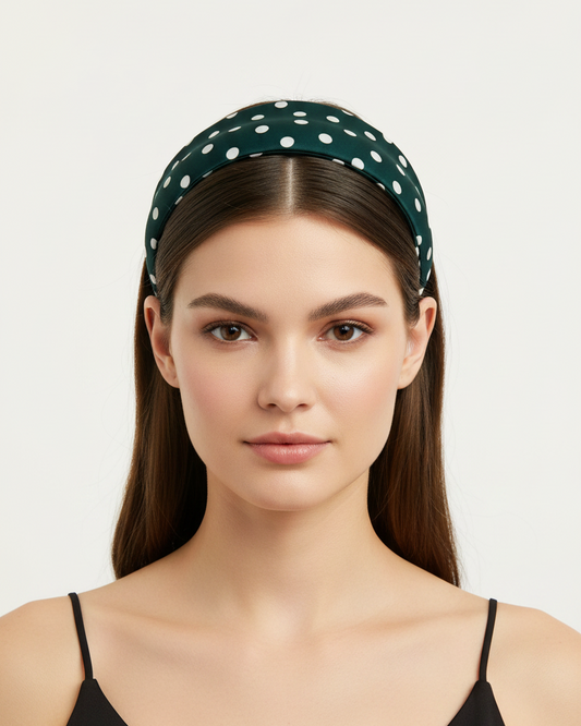 Cerchietto per capelli a fascia/ pois