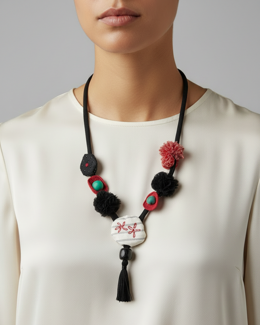 Collanina fiori fatta a mano