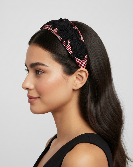 Cerchietto per capelli con applicazioni