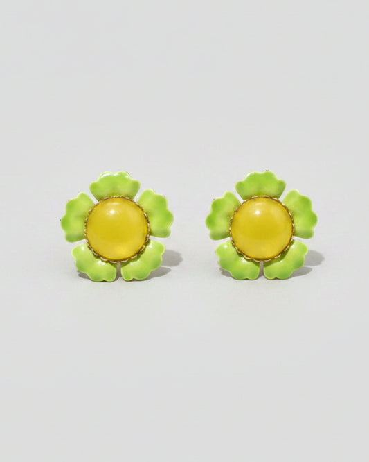 Orecchino vintage a fiore