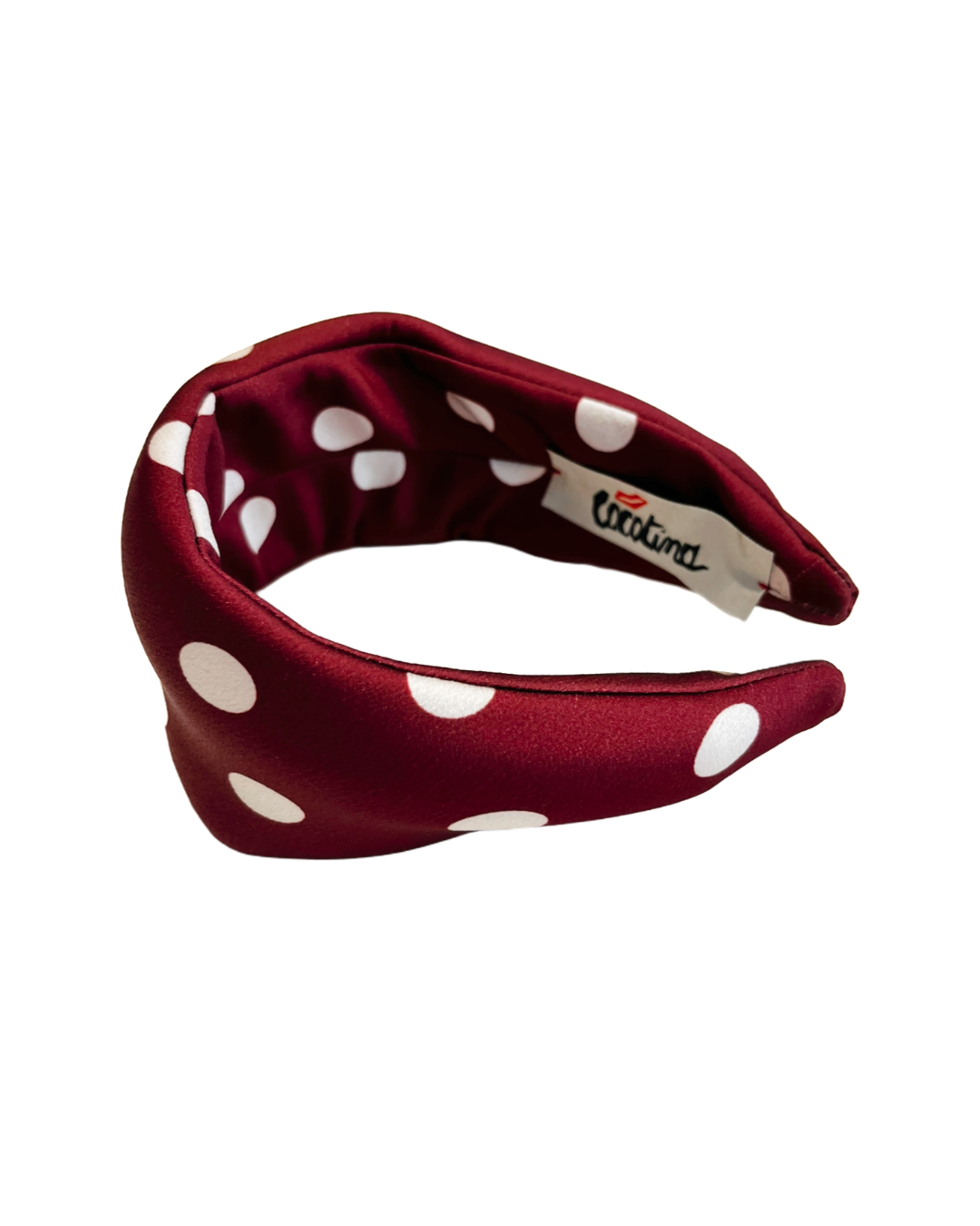 Cerchietto per capelli a fascia/ pois