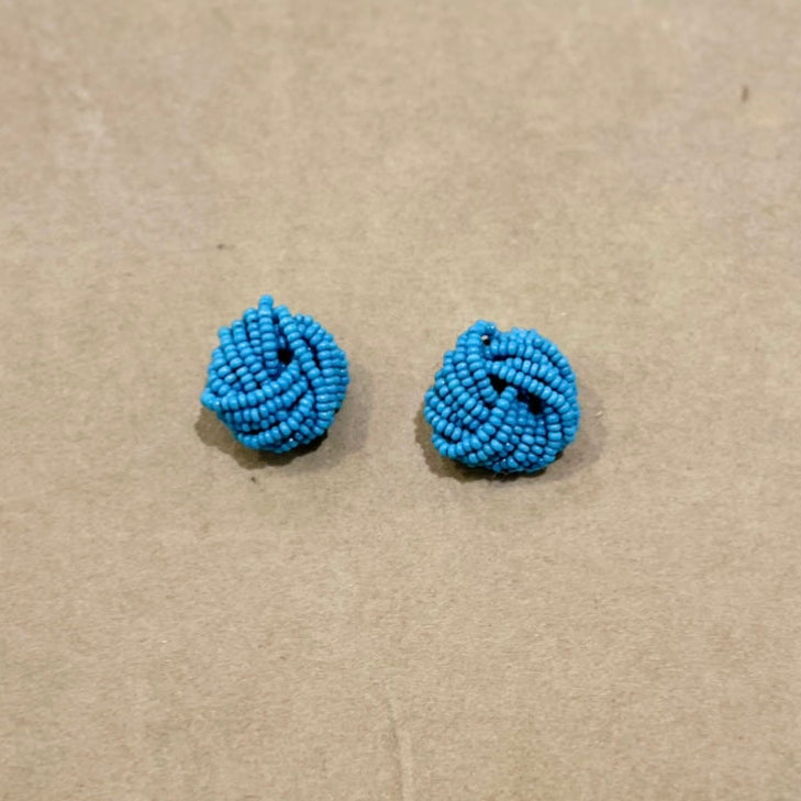 Orecchino vintage azzurro